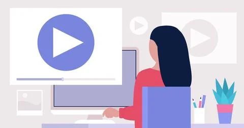 Motion designer Stock Illustration