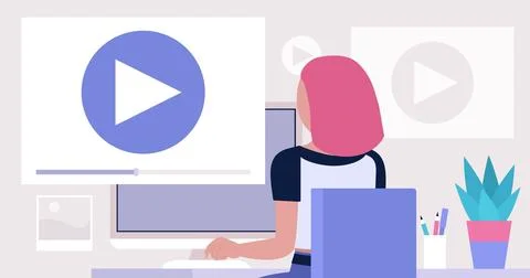 Motion designer Stock Illustration