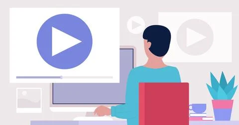 Motion designer Stock Illustration