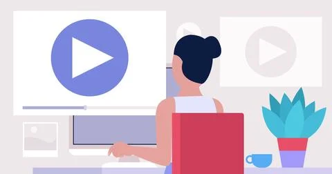 Motion designer Stock Illustration