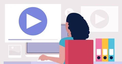 Motion designer Stock Illustration