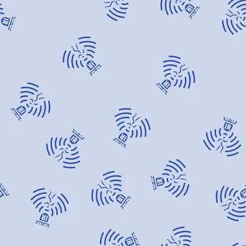 Motion detection sensor module glyph vector seamless pattern イラスト素材