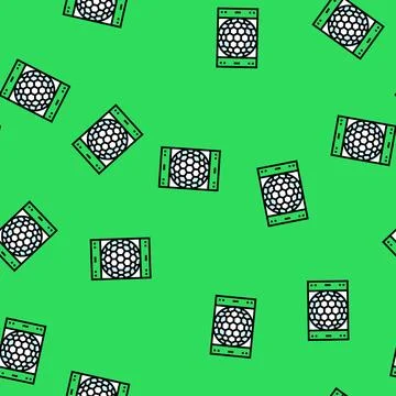 Motion detection sensor module vector seamless pattern Stock Illustration