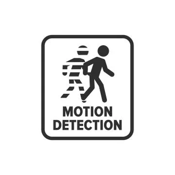 Motion detection symbol  Stock Illustration