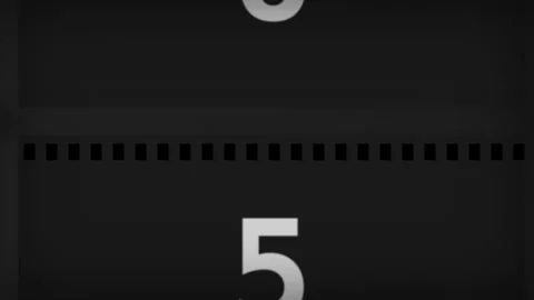 Motion of a digital countdown timer displaying numbers 10, 5, and 0 in sequ.. Видео 342541717