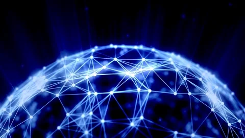 Motion of digital data flow world. Futuristic Technology Theme Background Stock-Footage 334652238