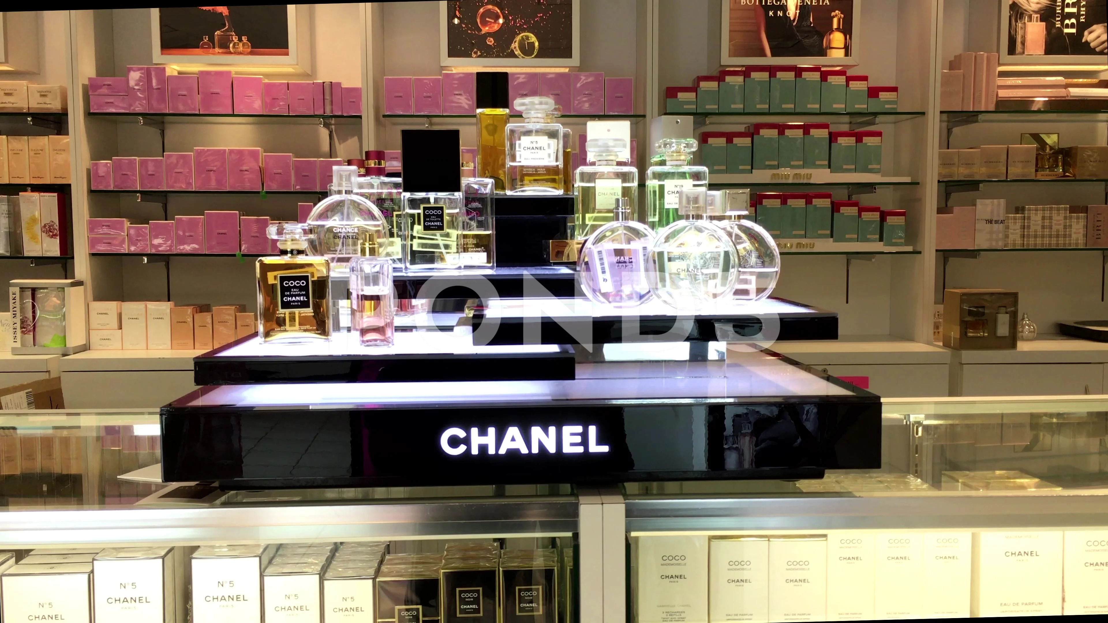 Motion of display famous Chanel and Coco, Stock Video