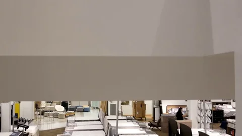 Motion of display new beds inside Sears store with 4k resolution Stock Footage 78657790