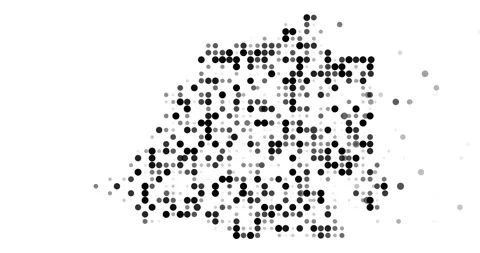 Motion Dots Assemble Shaping Vatican City State Silhouette Map Stock Footage 319533675