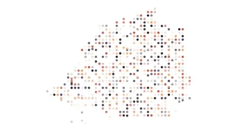 Motion Dots Assemble Shaping Vatican City State Silhouette Map Stock Footage 319533760