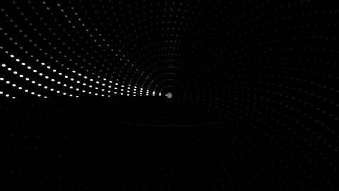Motion of dots creating a tunnel effect in dark space Stock Footage 339521607