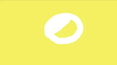 Motion of drawing a skull on yellow screen Stock Footage 50942693