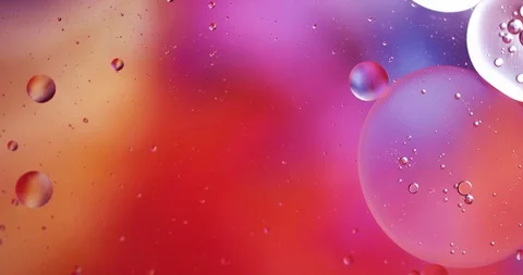 Motion Drops. Beautiful Bright Background. Fluid Art Stock Footage 125424935