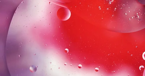 Motion Drops. Beautiful Bright Background. Fluid Art Видео 125425651
