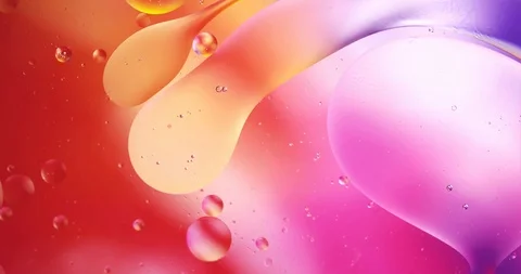Motion Drops. Beautiful Bright Background. Fluid Art Видео 125426780