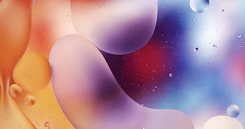 Motion Drops. Beautiful Bright Background. Fluid Art Видео 125427930
