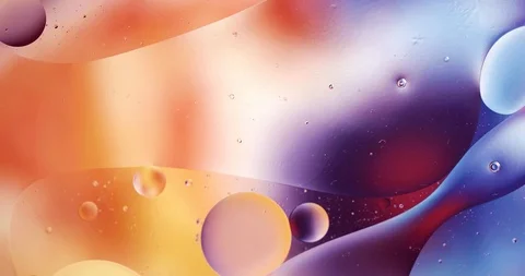 Motion Drops. Beautiful Bright Background. Fluid Art Видео 125428572