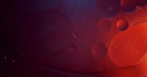 Motion Drops. Beautiful Bright Background. Fluid Art Видео 125431503