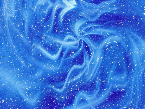 Motion effect of blue flash in cosmos sky background Stock Illustration