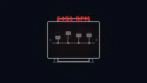 Motion of Electronic Circuit Diagram with LED Indicators in Neon Style for .. 库存影片 342564447