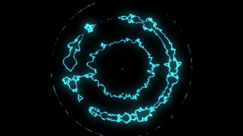 Motion element energy and dynamic 2D style green screen Stock Footage 126917618