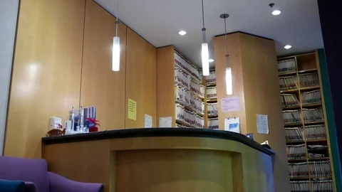 Motion of empty dental office in Burnaby BC Canada with 4k resolution Stock Footage 73724078