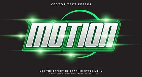 Motion Fast editable text effect Template Stock Illustration