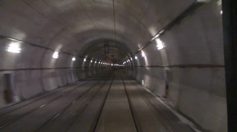 Motion fast in tunnel Stock Footage 358559