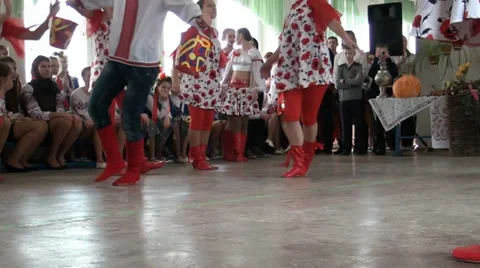 Motion of feet during dance Stock Footage 35421797