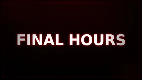 Motion Final Hours Video Sequence Capturing Urgency and Time Running Out in.. Stock Footage 338313695