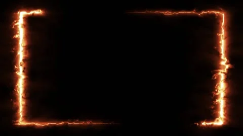 The motion of fire frame on dark background. Illustration. Stock Footage 160287700