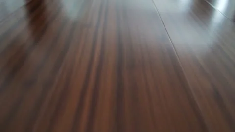 The motion on the floor covered with laminate Stock-Footage 88403871