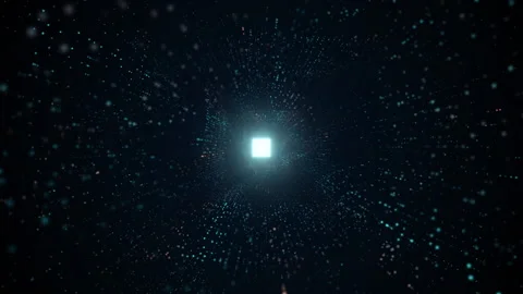 Motion Flying Digital Tunnel Technological Tunnel with Matrix Binary Code Stock Footage 148382100