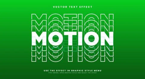 Motion font Style 3d editable text effect 스톡 일러스트