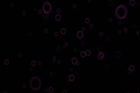 Motion footage elements with dark lilac bubbles on black background Stock Footage 62191222