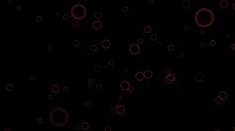 Motion footage elements with dark red bubbles on black background Stock Footage 62191173