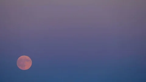 Motion of the full moon. Stock Footage 80373689