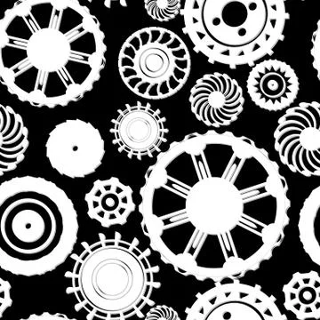 Motion gear pattern 스톡 일러스트