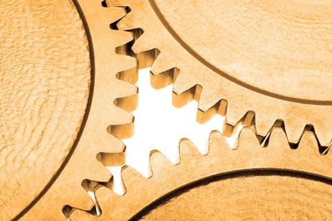 Motion gears - team force Stock Photos