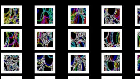 Motion Geometric patterns Stock Footage 75786870