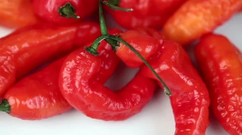 Motion of ghost pepper Stock Footage 55414204