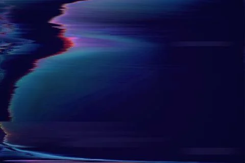 Motion Glitch interlaced Multicolored Distorted textured futuristic background Illustrazione stock