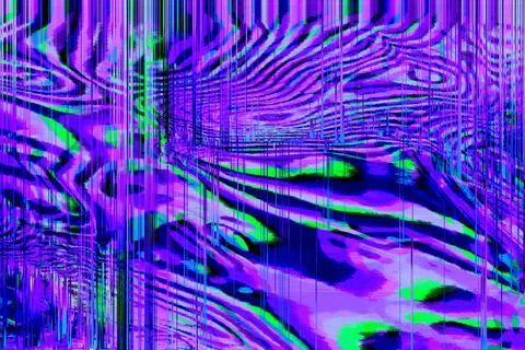 Motion Glitch Multicolored Distorted textured psychedelic zebra background Stock Illustration