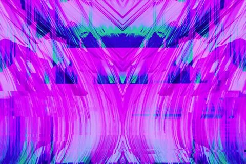 Motion Glitch Multicolored Distorted textured psychedelic zebra background Stock Illustration
