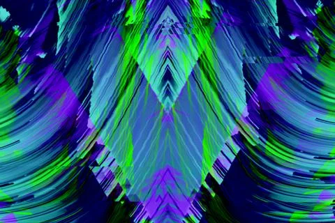 Motion Glitch Multicolored Distorted textured psychedelic zebra background Illustrazione stock