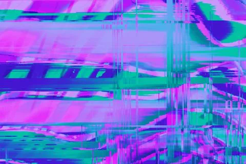 Motion Glitch Multicolored Distorted textured psychedelic zebra background Stock Illustration
