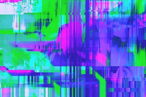 Motion Glitch Multicolored Distorted textured psychedelic zebra background Stock-Illustration