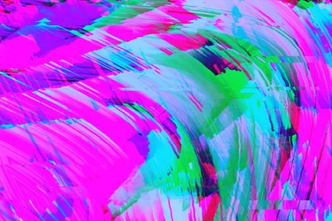 Motion Glitch Multicolored Distorted textured psychedelic zebra background Stock-Illustration