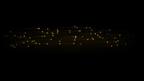 Motion of Glowing Particles in Dynamic Scene for Visual Effect and Animation. Vídeo Stock 342538548
