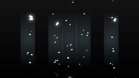 Motion of Glowing Particles Falling Through Dark Space in a Dynamic Visual .. 库存影片 342769646